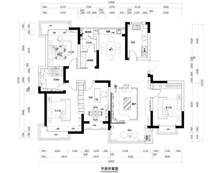 平面布置方案